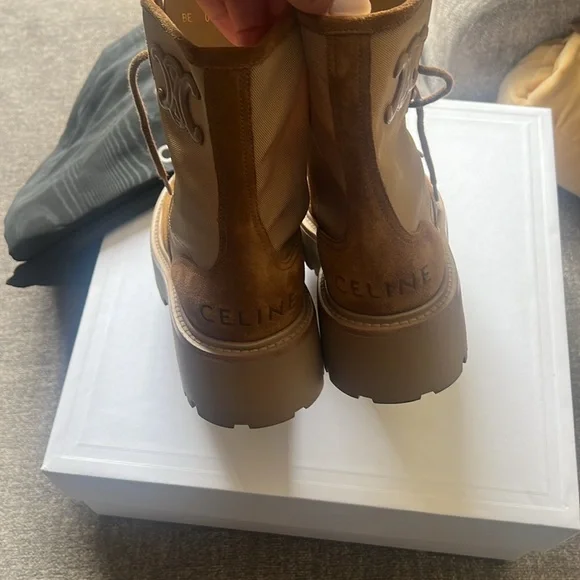 CELINE Paris Lace- up Boots - Picture 5 of 10